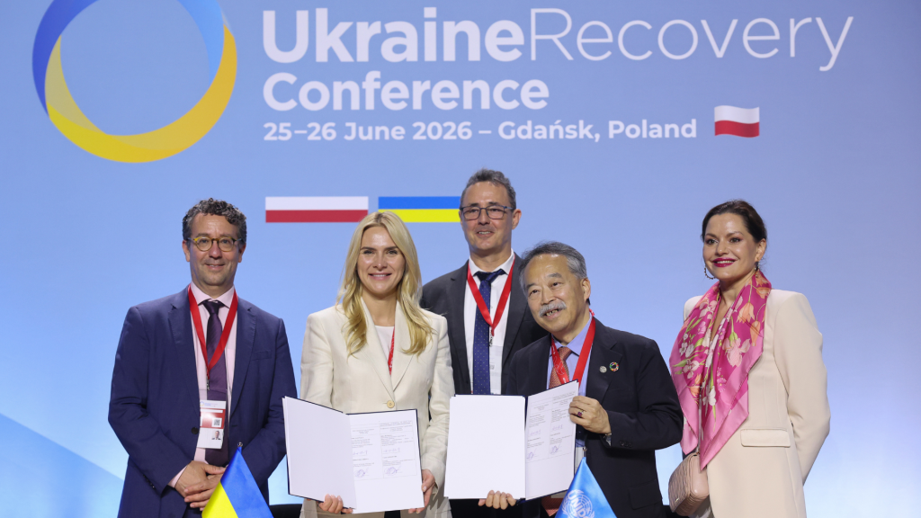 ЮНІДО розвиває партнерства для відновлення зеленої промисловості України на URC2026